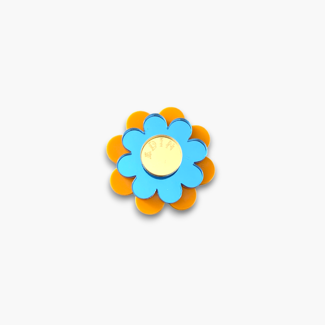 ADIN FLOR PERSONALIZABLE NARANJA