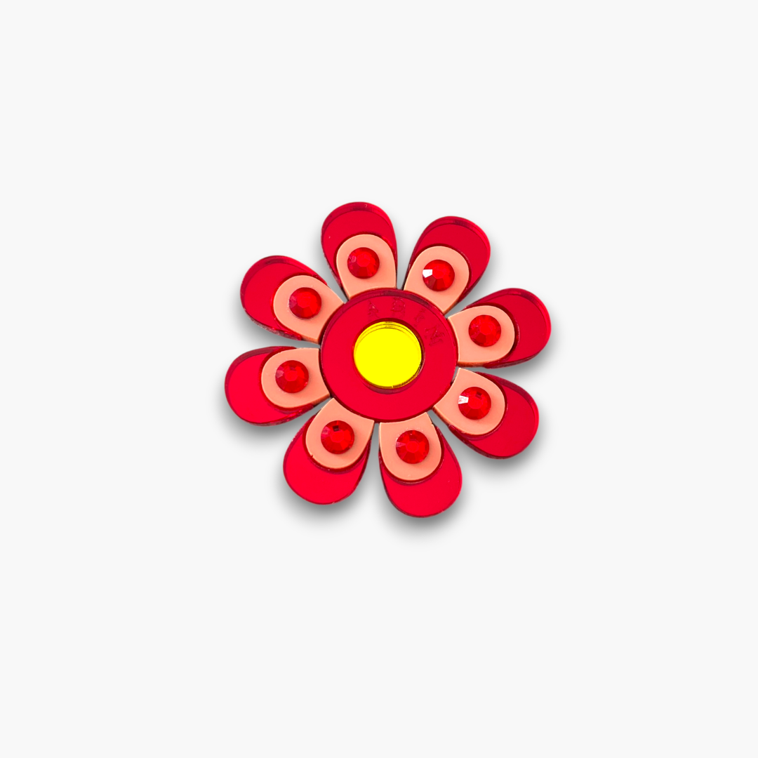 ADIN FLOR ZINNIA ROJO